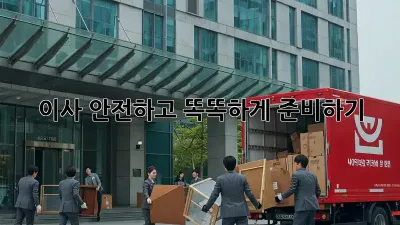 이사, 안전하고 똑똑하게 준비하기!